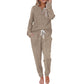 🔥Gratis verzending✈️Dames 2-Delige Set met Knooptop & Broek met Trekkoord – Comfortabele Casual Outfit voor Elke Dag