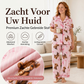 🐮Dames 3-Delige Pyjamaset met Hooglander Koe Print – Zachte Warme Nachtkleding voor Comfortabele Avonden