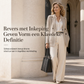 ✈️Gratis verzending🍂 Winter Deal ✨ Dames Geribbelde Gebreide Cardigan met Dubbele Rij Knopen – Lange Vest met Zakken & Reverskraag