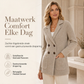 ✈️Gratis verzending🍂 Winter Deal ✨ Dames Geribbelde Gebreide Cardigan met Dubbele Rij Knopen – Lange Vest met Zakken & Reverskraag