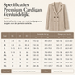 ✈️Gratis verzending🍂 Winter Deal ✨ Dames Geribbelde Gebreide Cardigan met Dubbele Rij Knopen – Lange Vest met Zakken & Reverskraag