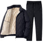 🔥Gratis verzending✈️Stijlvolle Warme Heren 2-Delige Set – Jas & Broek Set voor Comfortabele Casual Winterlooks