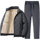 🔥Gratis verzending✈️Stijlvolle Warme Heren 2-Delige Set – Jas & Broek Set voor Comfortabele Casual Winterlooks