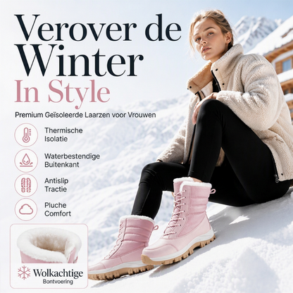 👢 50% KORTING NU! ⏰ Vrouwenwaterdichte Winterlaarzen - Thermisch Geïsoleerd & Antislip, Perfect Voor Sneeuw En Koud Weer ❄️✨