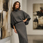 Dames Set met Vleermuismouwen Top & Lange Maxi Rok 🧶 Elegante 2-delige Outfit voor Alledaags en Feest