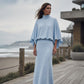 Dames Set met Vleermuismouwen Top & Lange Maxi Rok 🧶 Elegante 2-delige Outfit voor Alledaags en Feest