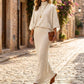 Dames Set met Vleermuismouwen Top & Lange Maxi Rok 🧶 Elegante 2-delige Outfit voor Alledaags en Feest