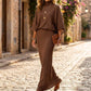 Dames Set met Vleermuismouwen Top & Lange Maxi Rok 🧶 Elegante 2-delige Outfit voor Alledaags en Feest