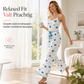 💞 Meer dan 10.000 keer verkocht! 🔥 Dames 2-delige geribbelde pyjamaset met topje met hartjesprint en lange broek – loungewear