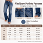 🔥Populair product! ✨Bootcut-jeans voor dames met dubbele knopen en een hoge taille