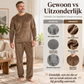🔥Gratis verzending✈️Heren gezellige thermische fluwelen pyjamasset