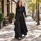 🔥Gratis verzending✈️✨ Elegante Lange Damesmantel 🧥 & Wijde Broek Set, Chique Outfit voor Werk & Feest ✨