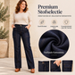 ✈️Gratis verzending✨ Damesjeans met hoge taille 👖 met contrasterende naden en wijde pijpen, trendy en flatterend bij elke stijl ✨