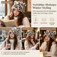 🐱Damesmuts van pluizig imitatiefur (mink) met schattige berenoortjes – warme wintermuts voor koud weer🧢