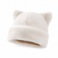 🐱Damesmuts van pluizig imitatiefur (mink) met schattige berenoortjes – warme wintermuts voor koud weer🧢