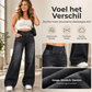 💎 Exclusieve Aanbieding 👖 Casual Stretch Wijde-pijp Jeans voor Vrouwen ✨ stretch denim, flatterende wijde pijp, eenvoudig te combineren
