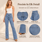🔥Gratis verzending✈️Dames elastische jeans met hoge taille en flared pijpen