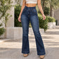 🔥Gratis verzending✈️Dames elastische jeans met hoge taille en flared pijpen