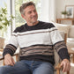 🤩 Haal het vandaag nog voordat het uitverkocht is!👇🎁Heren Casual Ronde Hals Gestreept Sweatshirt