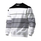 🤩 Haal het vandaag nog voordat het uitverkocht is!👇🎁Heren Casual Ronde Hals Gestreept Sweatshirt