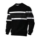 🤩 Haal het vandaag nog voordat het uitverkocht is!👇🎁Heren Casual Ronde Hals Gestreept Sweatshirt