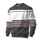 🤩 Haal het vandaag nog voordat het uitverkocht is!👇🎁Heren Casual Ronde Hals Gestreept Sweatshirt
