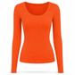 😍Vrouwen vierkante hals lange mouwen geribbelde gebreide slim fit T-shirt