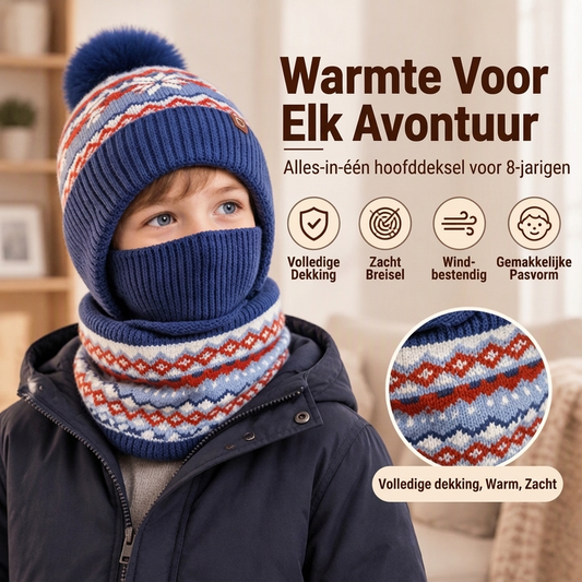 ❤️Winddichte, warme balaclava voor kinderen voor de winter👧👦