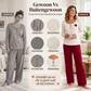 ✨Pyjamaset met ribboord voor dames, met hartjesborduursel