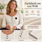 ✨Pyjamaset met ribboord voor dames, met hartjesborduursel