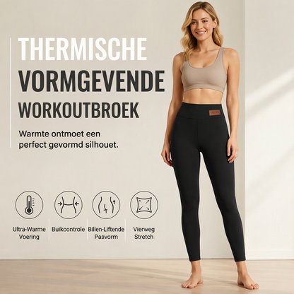 🧘 Lang silhouet | Damesyogabroek met hoge taille en thermische eigenschappen