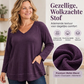 💜 Gebreide Truui met Structuur en Raglanmouwen voor Dames