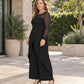 🔥Gratis verzending✈️Elegante dames jumpsuit van mesh met lange mouwen en wikkeloverlay