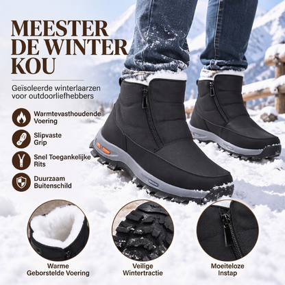 ✨Beperkte voorraad beschikbaar, mis het niet!🔥🔥Heren Winter Pluche Gevoerde Waterdichte Sneeuwlaarzen