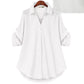 Straatmode V-Hals Casual Losse Comfortabel Shirt Voor Dames