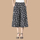 🎁2024 Nieuwjaar Hete Uitverkoop🎁 Vrouwen hoge elastische taille geplooide chiffon wijde been culottes